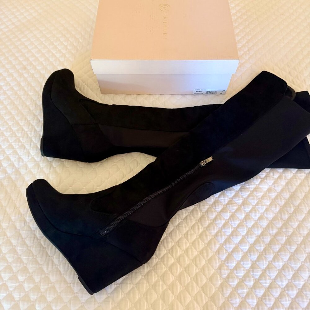 Black Suede Boots Brand New 7.5 Medium